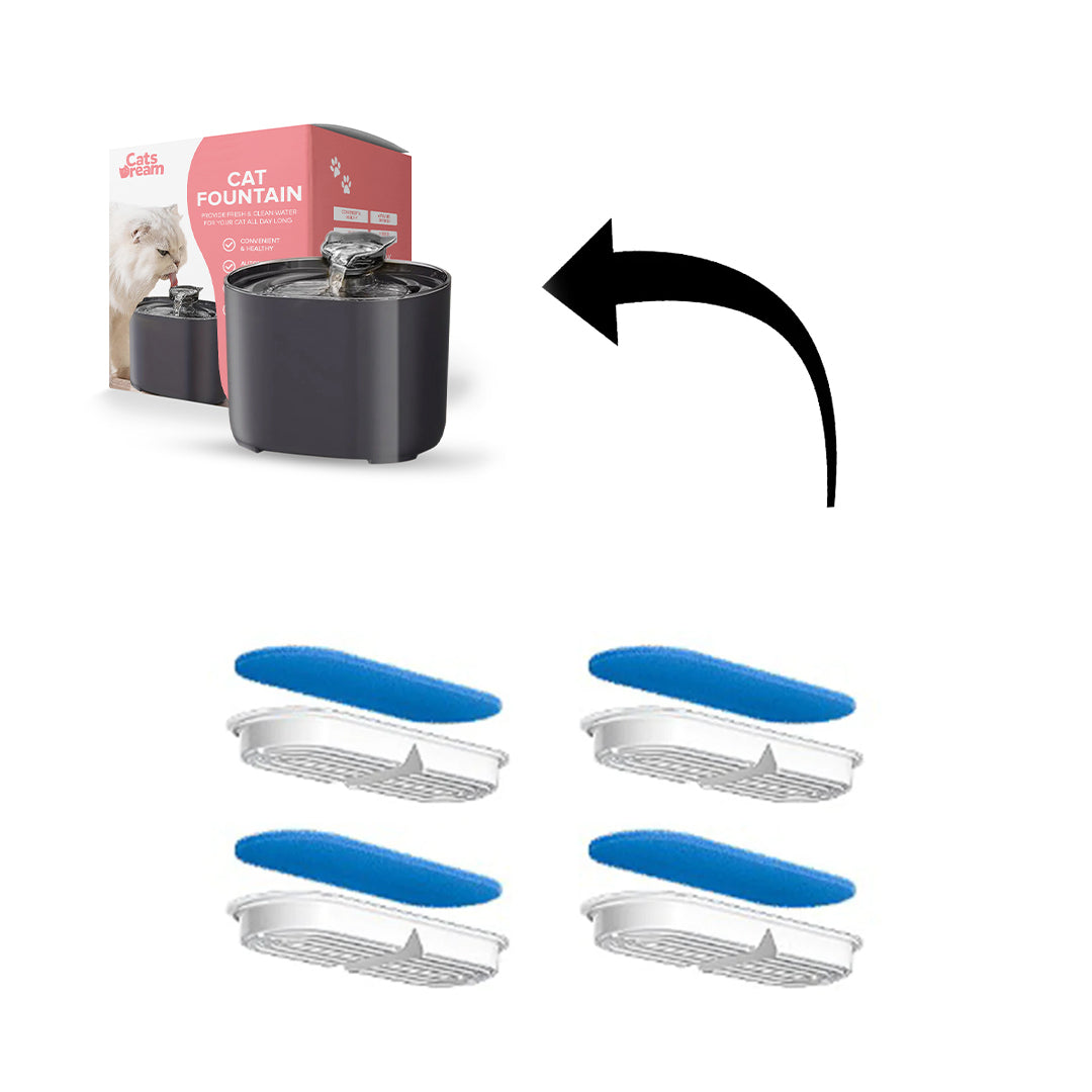Replacement Filter for Cat Drinking Fountain with Waterflow™ Filter V2